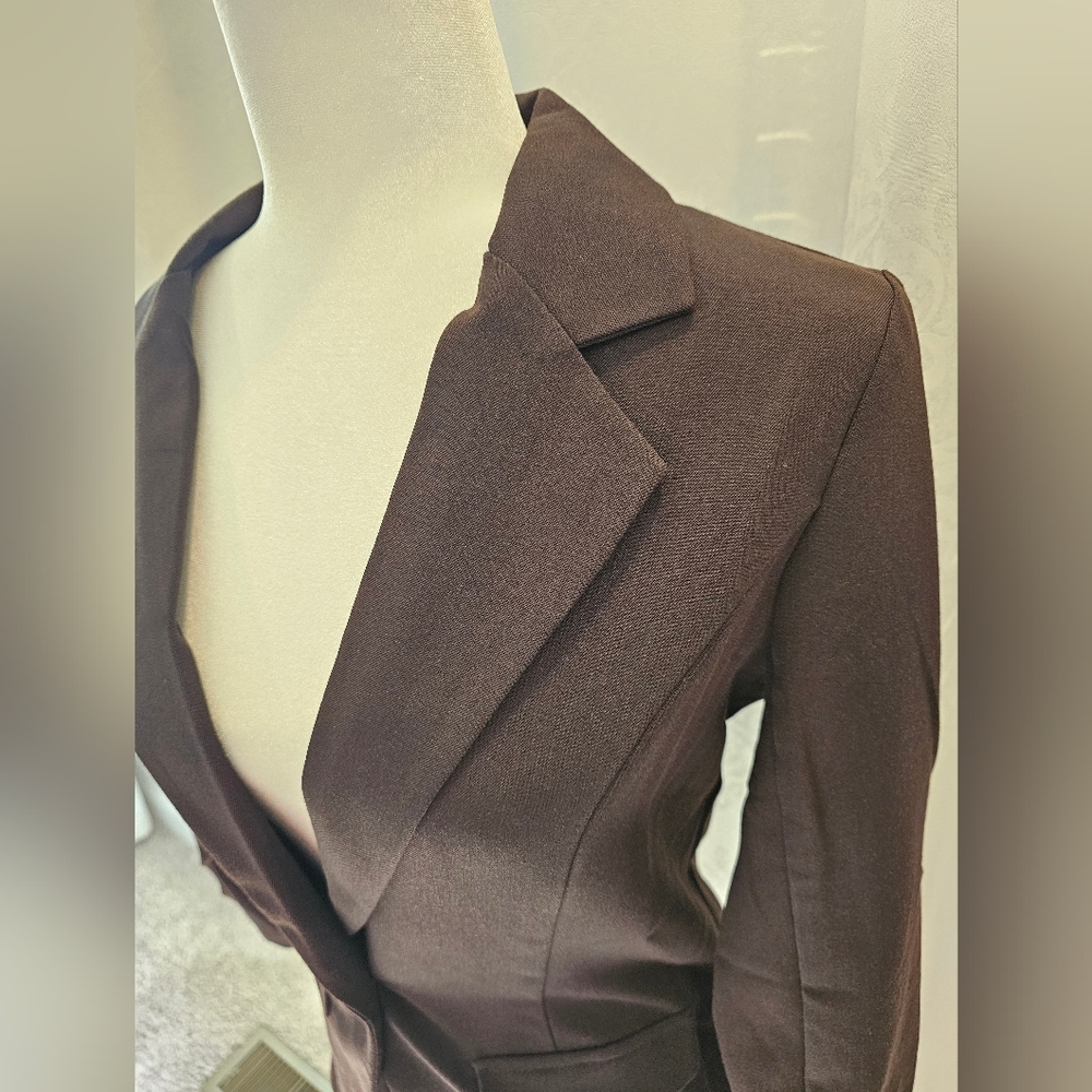 NWT J.Jill Wearever Brown Women's Blazer